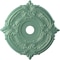 Ekena Millwork Attica PVC Medallion (Canopies up to 7 3/4"), 22"OD x 3 1/2"ID x 1"P, Metallic Sea Mist CMP22ATFSM - alternate 1